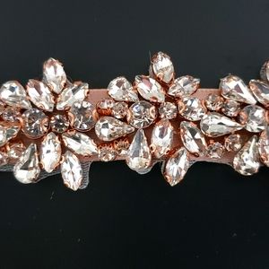 Rose Gold/Pink Bridal or Formal Belt